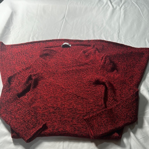 Zara Red A-Line Mock Neck Long Sleeve Dress - Picture 6 of 8